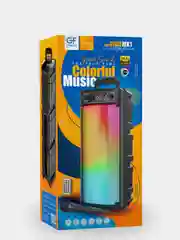 Колонка беспроводная Bluetooth GFPoWeR MK1, караоке, USB/SD/AUX/FM, 20 Вт, микрофон, пульт