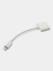 Аудио конвертер BOROFONE BV12, переходник для iPhone Lightning на Jack 3.5 мм