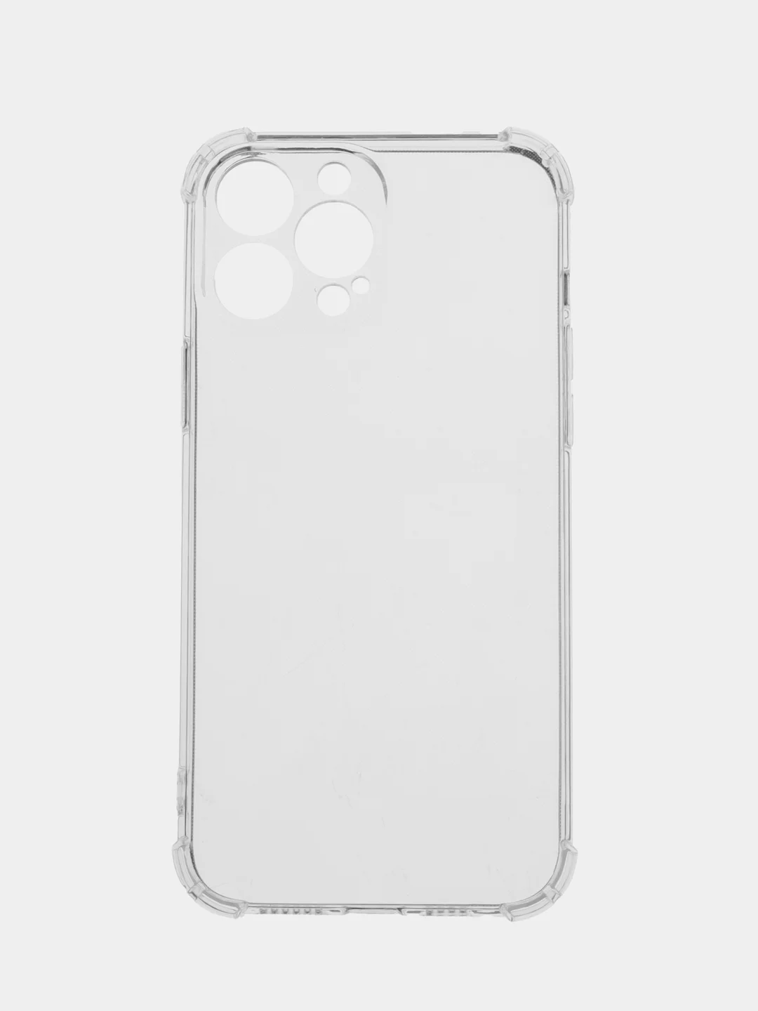 Силиконовый прозрачный чехол с усиленными углами для iPhone 13 Pro Max