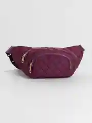 Бордовый сумка поясная женская