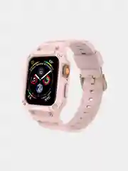 Розовый ремешок для Apple Watch, с защитой