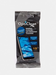 Влажные салфетки OptiClean 15 для мобильных телефонов