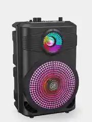 Колонка беспроводная Bluetooth GFPoWeR MK2 караоке, USB/SD/AUX/FM, 10 Вт, микрофон, пульт