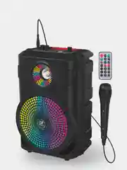 Колонка беспроводная Bluetooth GFPoWeR MK2 караоке, USB/SD/AUX/FM, 10 Вт, микрофон, пульт