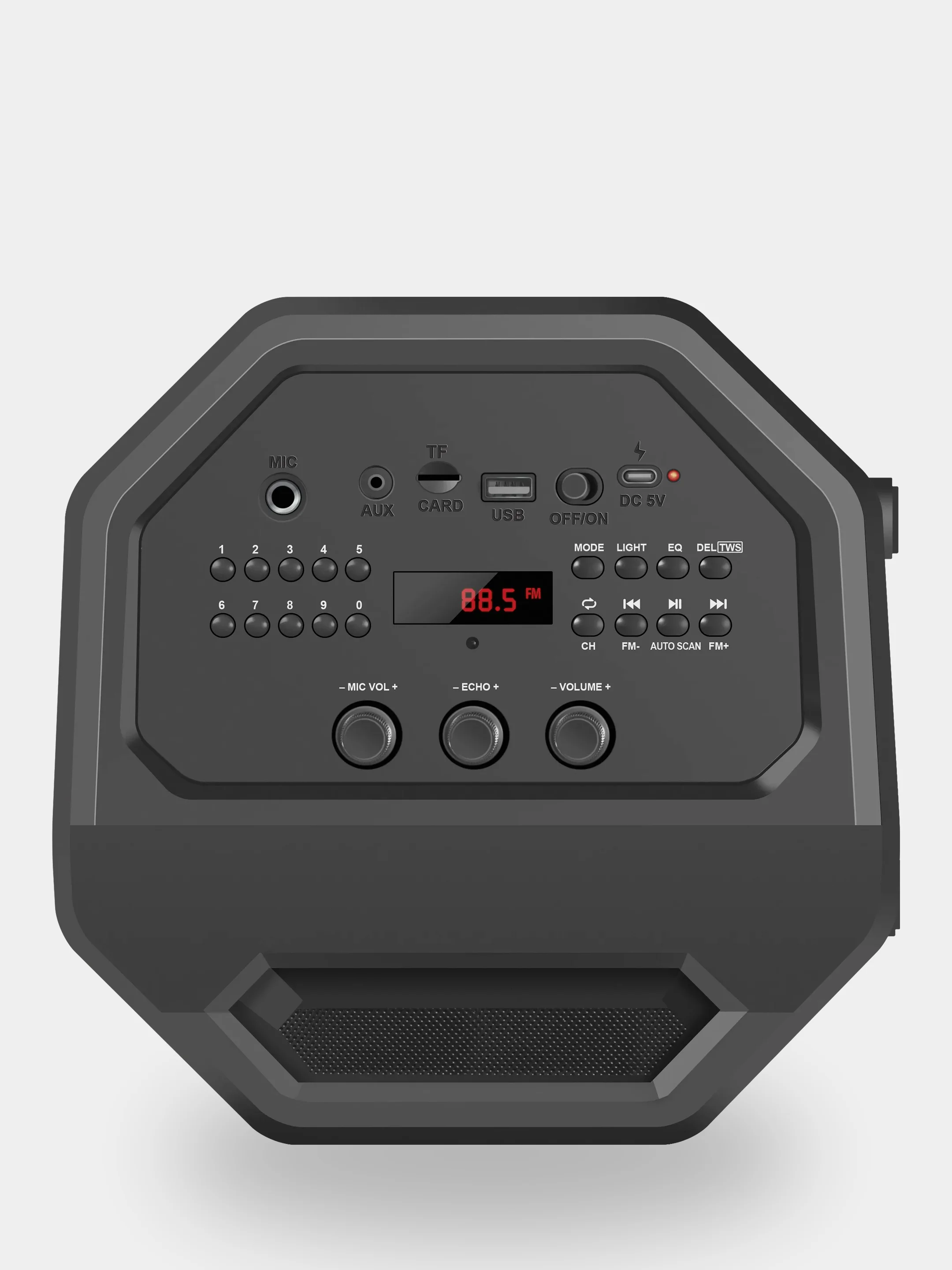 Bluetooth-колонка с подсветкой Defender Rage 50Вт TWS (Bluetooth/USB/MicroSD/FM)