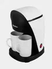 Белый капельная кофеварка Blackton Bt CM1113, 2 ЧАШКИ В КОМПЛЕКТЕ, МНОГОРАЗОВЫЙ ФИЛЬТР, 450 Вт