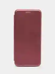 Багровый чехол-книжка для Honor 90 Lite (Хонор 90 Лайт)