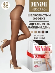 Колготки MiNiMi ERICA 40 den эластичные, шелковистые, 10 штук