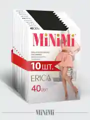 Серый колготки MiNiMi ERICA 40 den эластичные, шелковистые, 10 штук