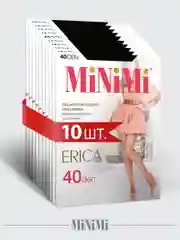 Черный колготки MiNiMi ERICA 40 den эластичные, шелковистые, 10 штук
