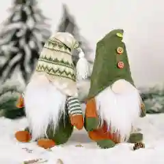 Милый гномик, с шапкой, новогодний, вязаный, под елку из фетра, фигурка новогодняя "Гном"
