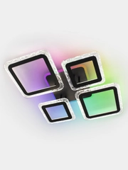 Люстра светодиодная, с пультом управления, с RGB подсветкой