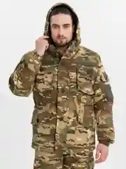 Лесной зеленый костюм горка, зимний, мужской, камуфляж