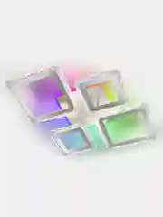 Белый люстра светодиодная, с пультом управления, с RGB подсветкой