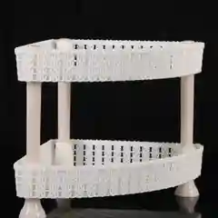 Молочный этажерка угловая, настольная, двухъярусная, для хранения мелочей