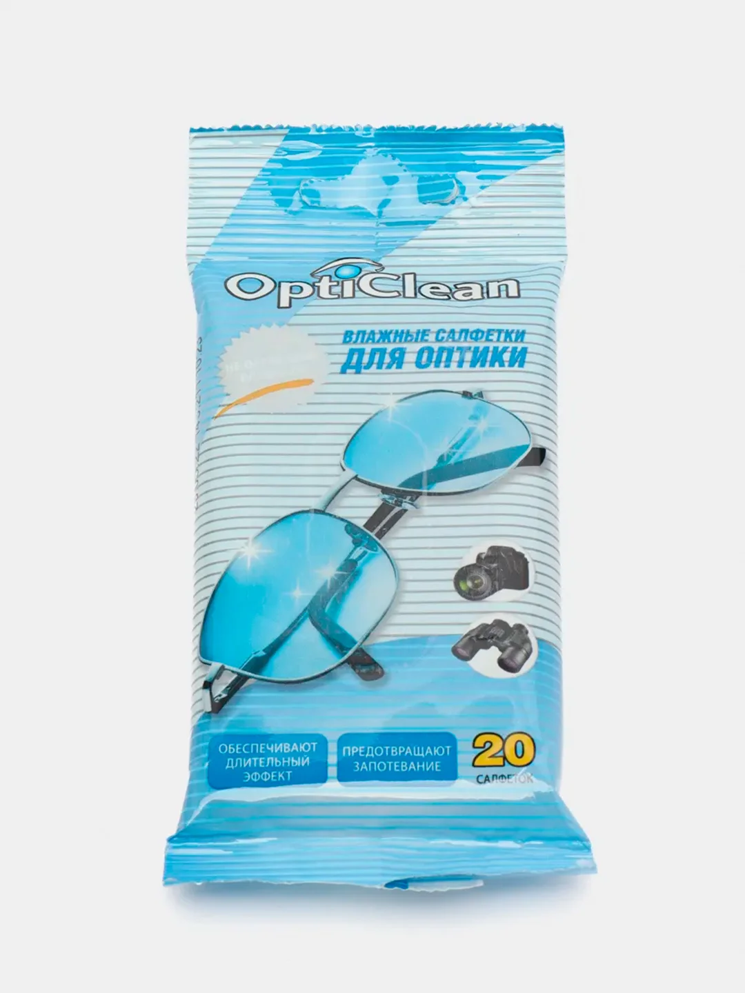 Влажные салфетки OptiClean для оптики, 20 штук