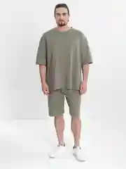 Песочный хаки спортивный костюм мужской