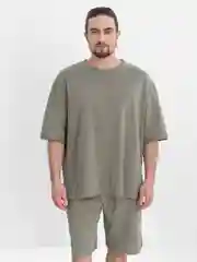 Приглушённый хаки спортивный костюм мужской