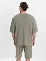 Песочный хаки спортивный костюм мужской