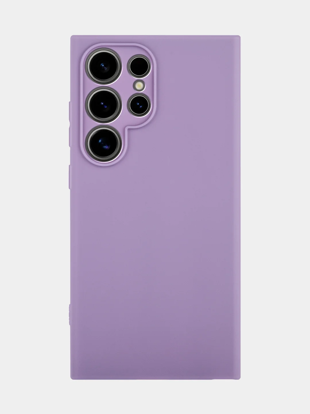 Аметистовый чехол для Samsung Galaxy S24/S24 Plus/S24 Ultra силиконовый BROSCORP матовый / прозрачный