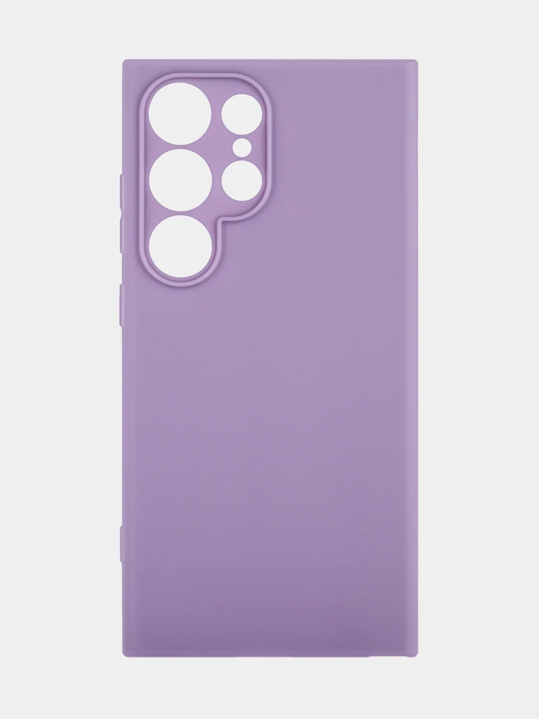 Аметистовый чехол для Samsung Galaxy S24/S24 Plus/S24 Ultra силиконовый BROSCORP матовый / прозрачный