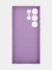 Аметистовый чехол для Samsung Galaxy S24/S24 Plus/S24 Ultra силиконовый BROSCORP матовый / прозрачный