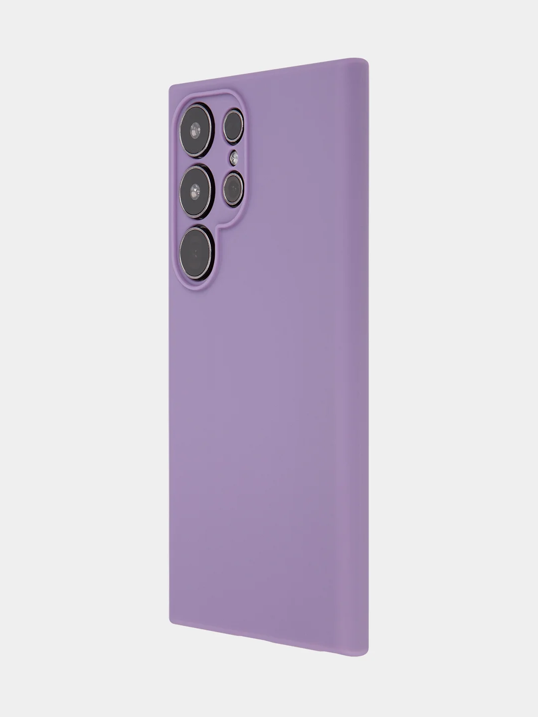 Аметистовый чехол для Samsung Galaxy S24/S24 Plus/S24 Ultra силиконовый BROSCORP матовый / прозрачный