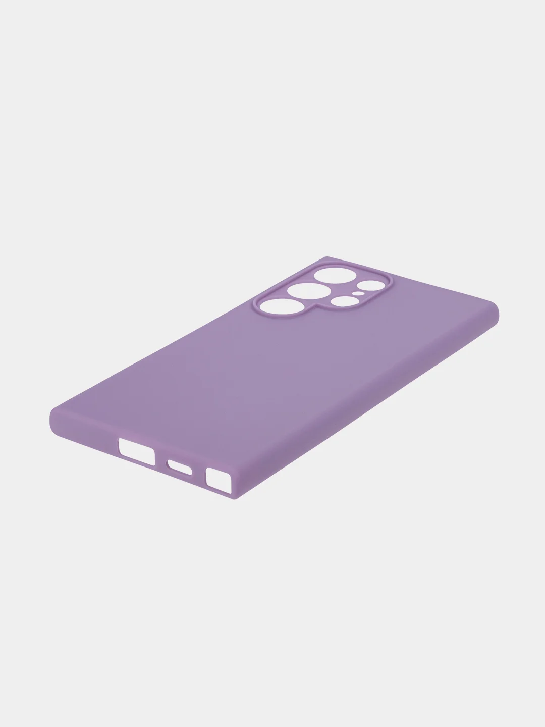 Аметистовый чехол для Samsung Galaxy S24/S24 Plus/S24 Ultra силиконовый BROSCORP матовый / прозрачный