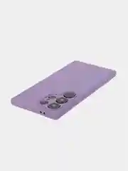 Аметистовый чехол для Samsung Galaxy S24/S24 Plus/S24 Ultra силиконовый BROSCORP матовый / прозрачный