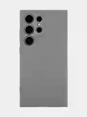 Угольный чехол для Samsung Galaxy S24/S24 Plus/S24 Ultra силиконовый BROSCORP матовый / прозрачный