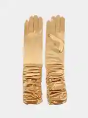 Золотой перчатки женские атласные