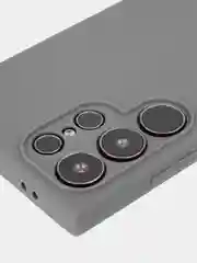 Угольный чехол для Samsung Galaxy S24/S24 Plus/S24 Ultra силиконовый BROSCORP матовый / прозрачный