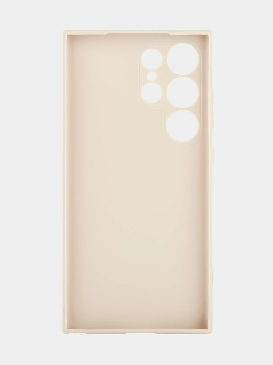 Бежевый чехол для Samsung Galaxy S24/S24 Plus/S24 Ultra силиконовый BROSCORP матовый / прозрачный