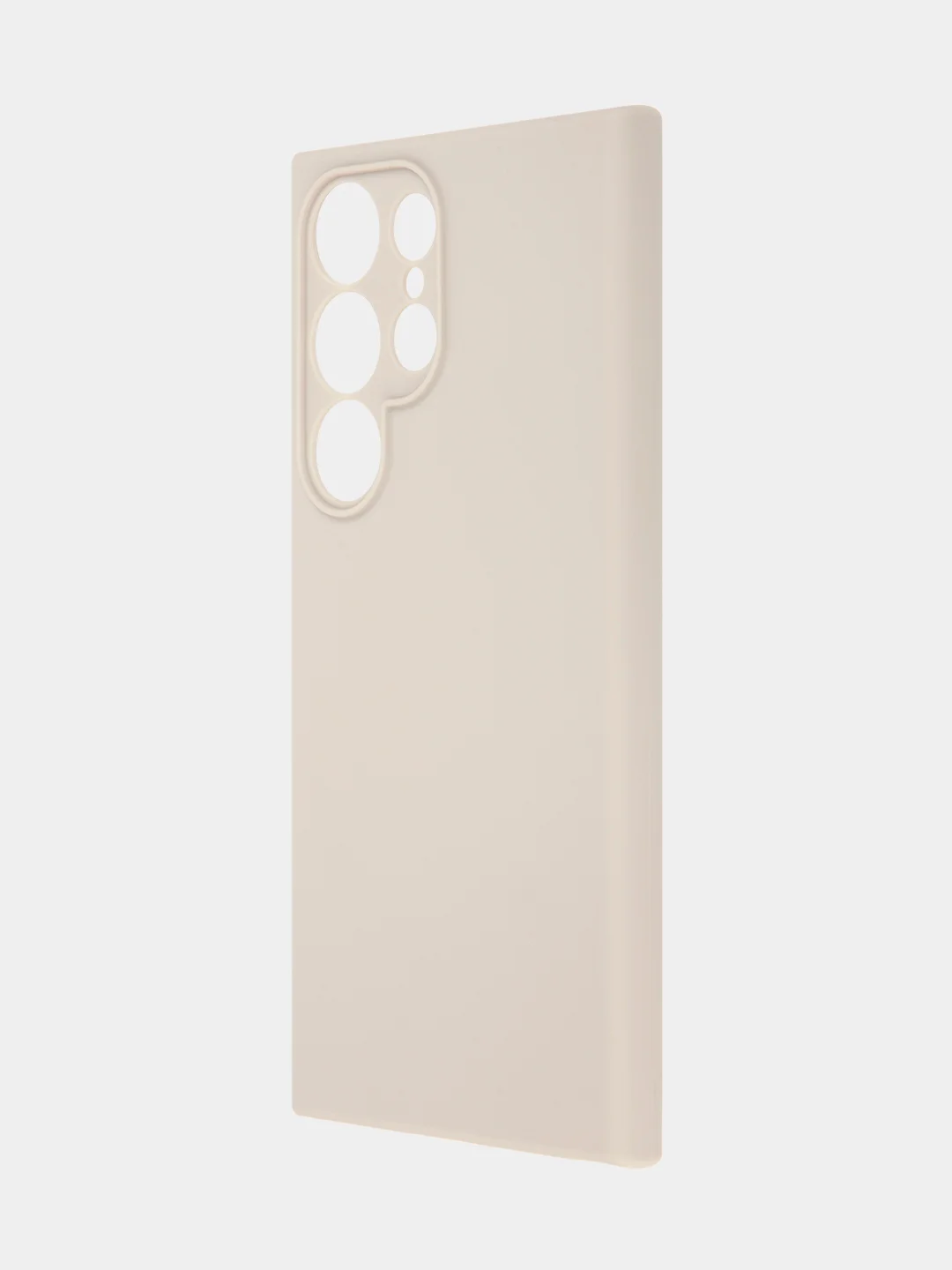 Бежевый чехол для Samsung Galaxy S24/S24 Plus/S24 Ultra силиконовый BROSCORP матовый / прозрачный