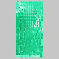Зеленый дождик для фотозоны день рождения украшения голографическая, 1 х 2 м