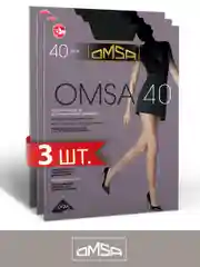 Черный колготки OMSA NEW 40 den набор 3 штуки