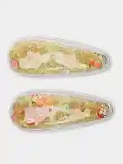 Зажимы для волос "Confetti", детские, 6 цветов, 7 х 2 см, 2 штуки