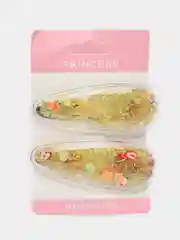 Зажимы для волос "Confetti", детские, 6 цветов, 7 х 2 см, 2 штуки