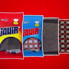 ГУБКИ ДЛЯ МЫТЬЯ ПОСУДЫ И КЛИНИНГА - НАБОР РАЗНОВИДНОСТИ СУПЕР ЧИСТОТА