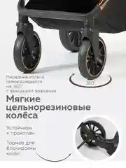 Черный коляска прогулочная для ребенка, складная, с сумкой