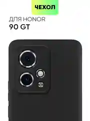 Чехол для Honor 100/100 Pro/90 GT силиконовый BROSCORP матовый/прозрачный с защитой камер