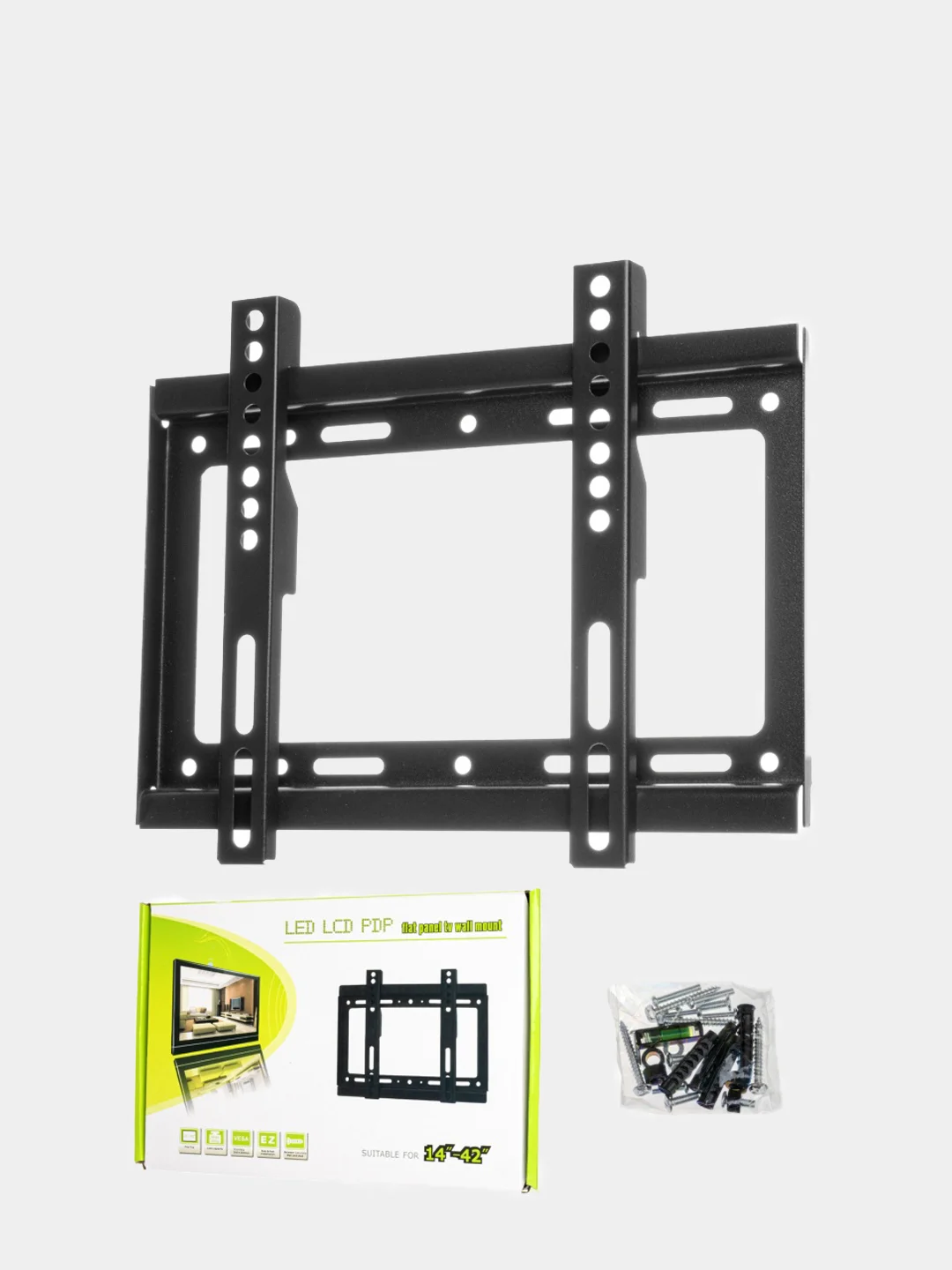Черный кронштейн для телевизора, монитора ТВ Live Power, 14"/42" дюйма