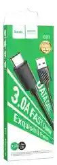 Кабель для передачи данных и зарядки мобильных устройств USB - Type-C HOCO X88, 1 м, черный