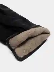Перчатки кожанные с застежкой