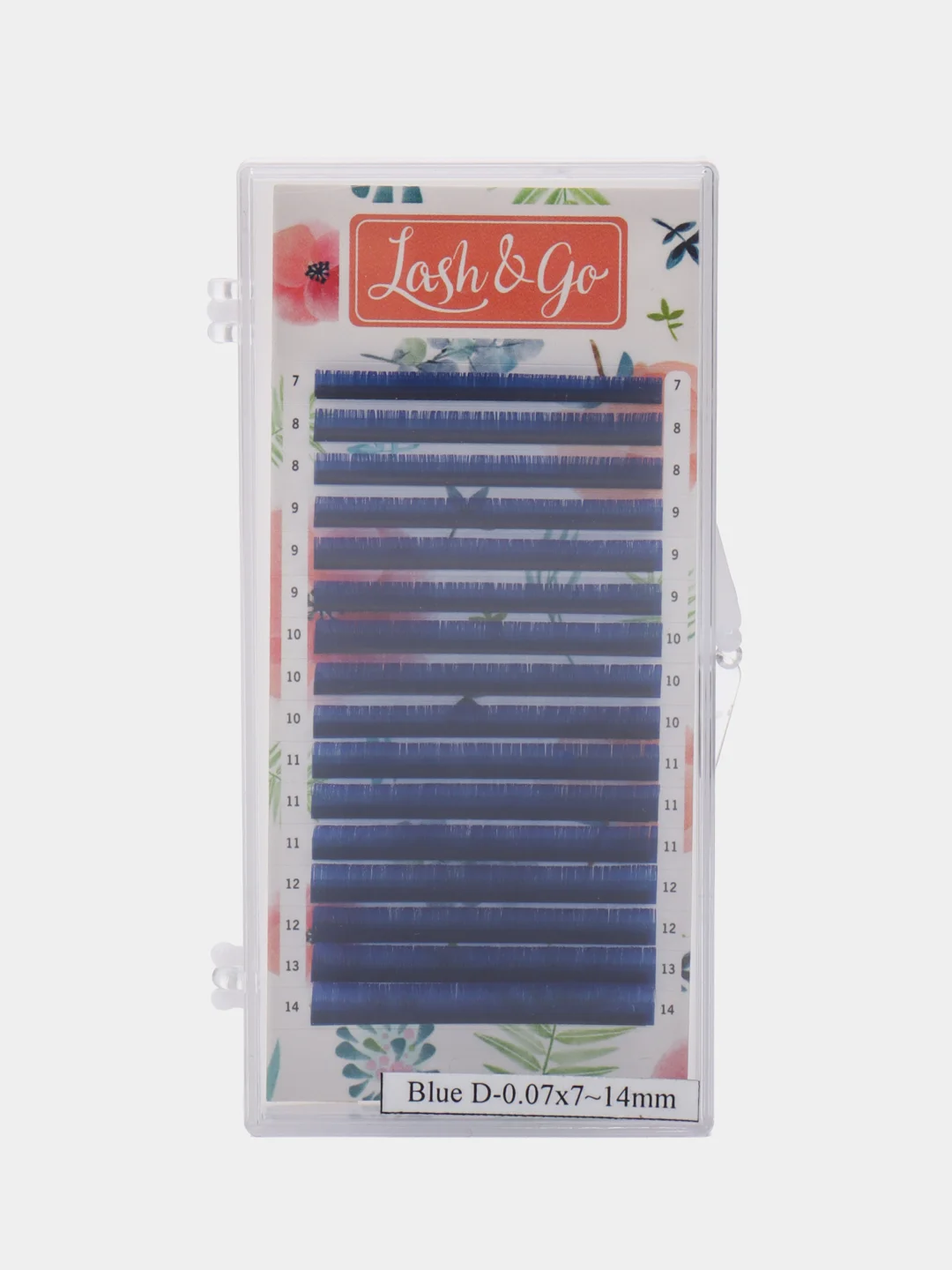 Синий черные ресницы Lash&Go, 16 линий