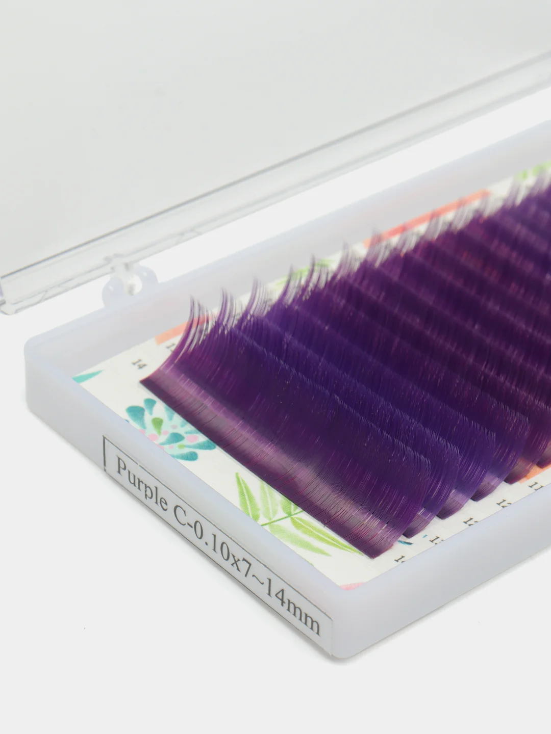 Фиолетовый черные ресницы Lash&Go, 16 линий