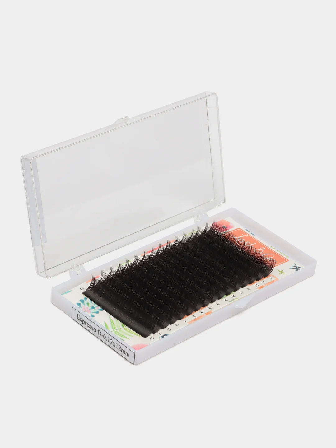 Шоколадный черные ресницы Lash&Go, 16 линий