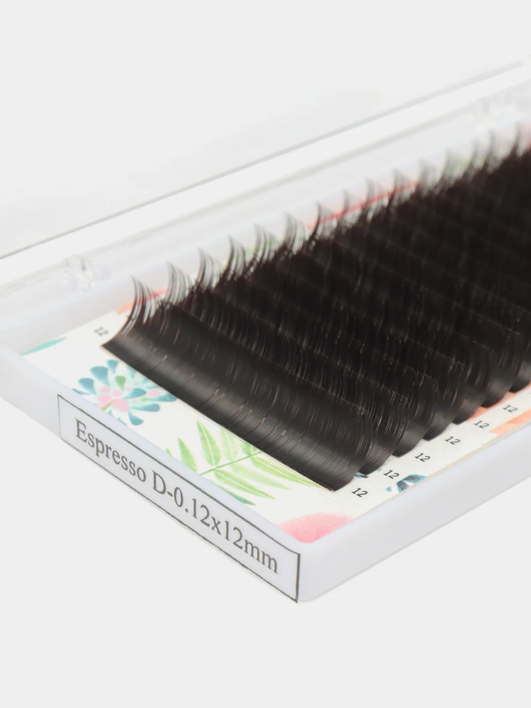 Шоколадный черные ресницы Lash&Go, 16 линий