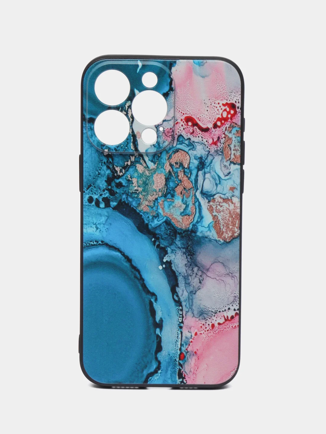 Фуксия чехол для iPhone 15 Pro Max с принтом, с рисунком (Айфон 15 Про Макс)