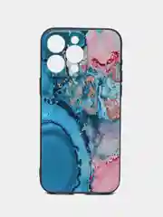 Фуксия чехол для iPhone 15 Pro Max с принтом, с рисунком (Айфон 15 Про Макс)